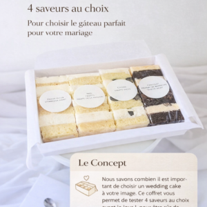 🎂 Coffret Testeur  – Le choix parfait pour un wedding cake